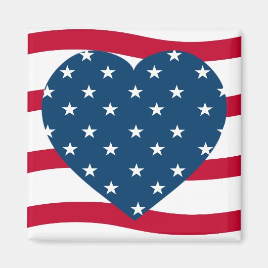 patriottisch hart magneet (Voorkant)