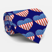 Patriottisch hart stropdas (Opgerold)