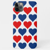 Patriottisch hartenontwerp Case-Mate iPhone case (Achterkant)