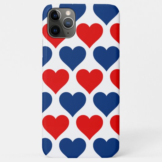 Patriottisch hartenontwerp Case-Mate iPhone case (Achterkant)