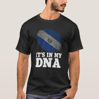 Patriottisch Het zit in mijn DNA vingerafdruk El S T-shirt