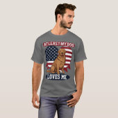 Patriottisch Hondenliefhebber T-shirt (Voorkant volledig)