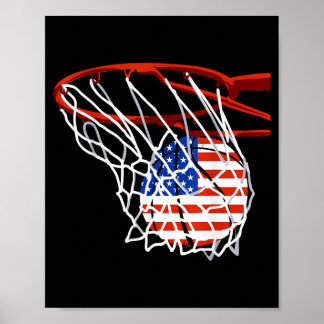 Patriottisch Honkbal 4 juli Vlag van de VS Sport Poster