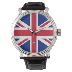 Patriottisch horloge met vlag van Verenigd Koninkr