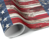 Patriottisch houten inpakpapier (Rol Hoek)