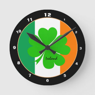 Patriottisch Ierland, liefhebbers van Irish Flag H Ronde Klok