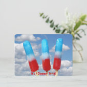 Patriottisch ijsfeest kaart (Staand voorkant)