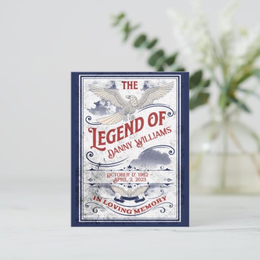 Patriottisch In Liefdevolle Herinnering Veteranen Briefkaart (Staand voorkant)