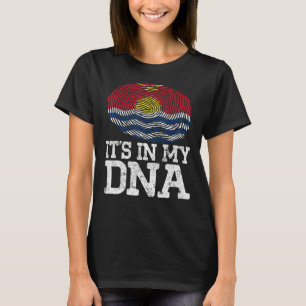 patriottisch, in mijn DNA Kiribati vlaggenvin T-shirt