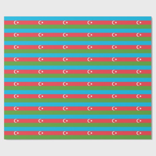 Patriottisch inpakpapier met Vlag van Azerbeidzjan (Vlak)