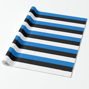 Patriottisch inpakpapier met vlag van Estland