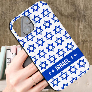 Patriottisch Israel hoesje, blauwe David Star / Is