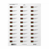 Patriottisch | KENYA Flag Etiket (Full Sheet)