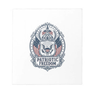 Patriottisch Kerk Kamp Vector Grafische T-shirt Notitieblok
