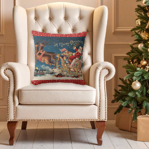Patriottisch Kerstman Vrolijk Kerstkussen Kussen