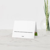 Patriottisch kerstmis American Eagle Note Card Bedankkaart (Achterkant)