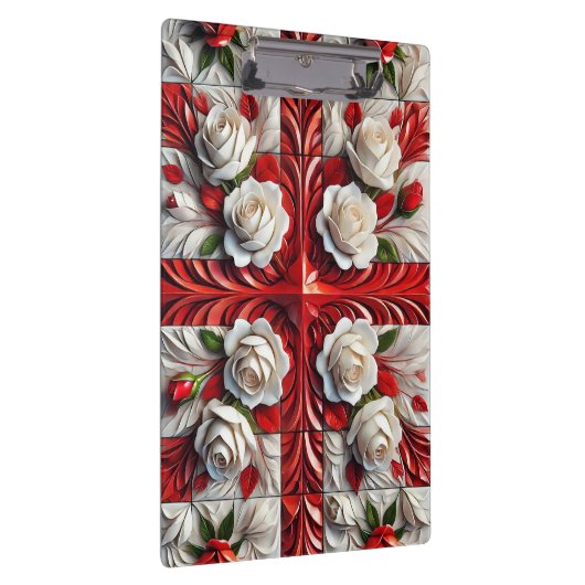 Patriottisch Klembord met Engels Rozen Design (Rechts)