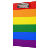 Patriottisch Klembord met Pride vlag van LGBT (Links)