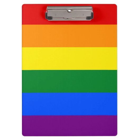 Patriottisch Klembord met Pride vlag van LGBT (Voorkant)