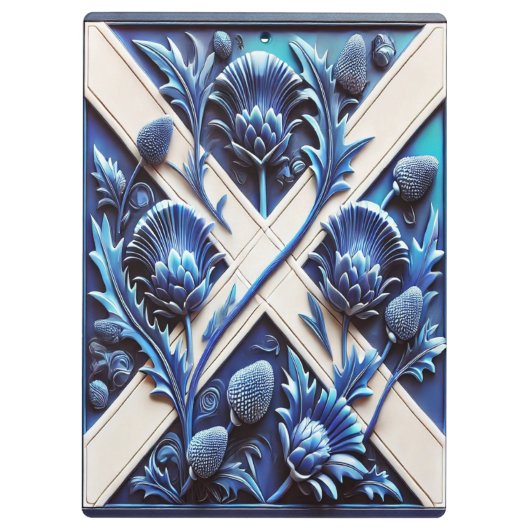 Patriottisch Klembord met Schots Thistles-ontwerp (Achterkant)