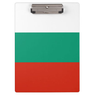 Patriottisch Klembord met vlag van Bulgarije