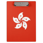 Patriottisch Klembord met vlag van Hongkong (Voorkant)