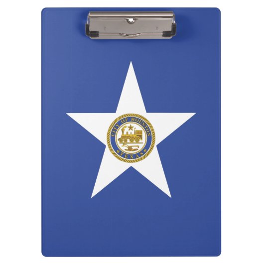 Patriottisch klembord met vlag van Houston (Voorkant)