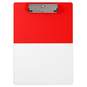 Patriottisch Klembord met vlag van Indonesië