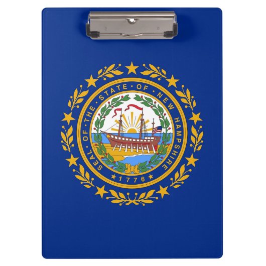 Patriottisch Klembord met vlag van New Hampshire U (Voorkant)