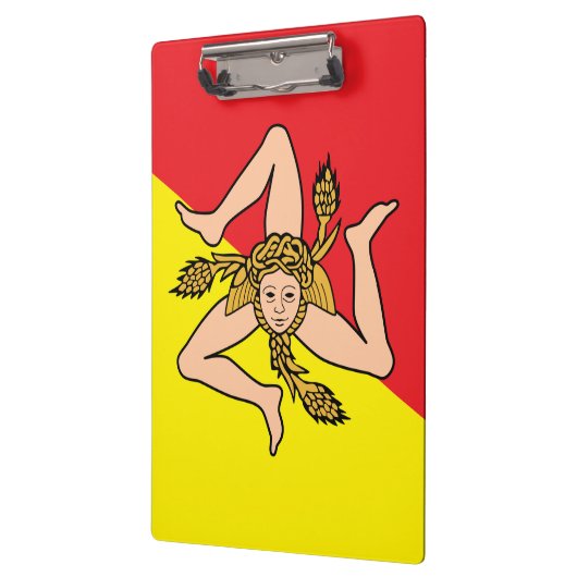 Patriottisch Klembord met vlag van Sicilië (Links)