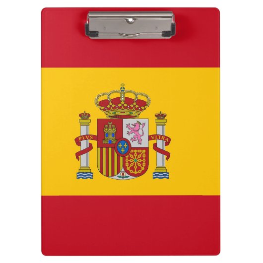 Patriottisch Klembord met vlag van Spanje (Voorkant)