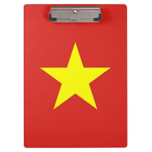 Patriottisch klembord met vlag van Vietnam
