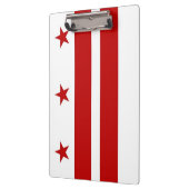 Patriottisch Klembord met vlag van Washington DC U (Links)