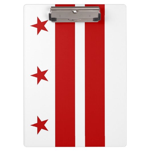 Patriottisch Klembord met vlag van Washington DC U (Voorkant)