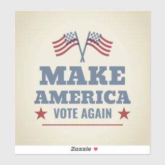 Patriottisch 'Laat Amerika opnieuw stemmen' Vierka Sticker