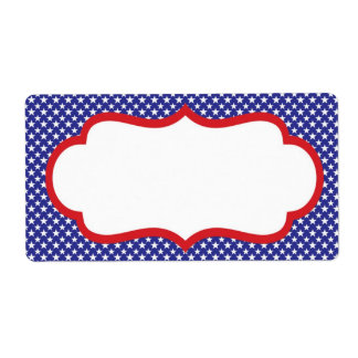 Patriottisch label (blanco)