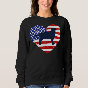 Patriottisch labrador silhouet trui