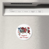  patriottisch lint en bloemen magneet (Insitu (Vaatwasser))