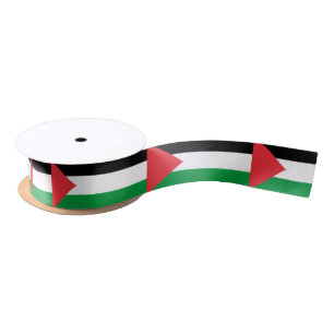 Patriottisch lint met de vlag van Palestina