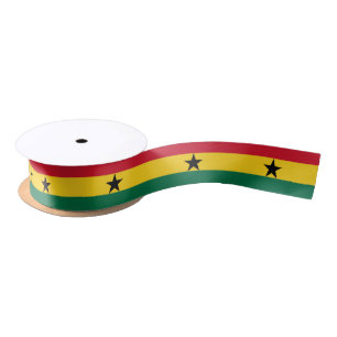 Patriottisch lint met vlag van Ghana