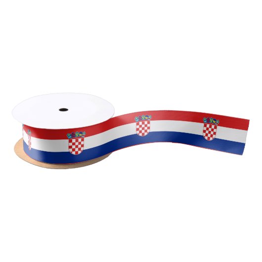 Patriottisch lint met vlag van Kroatië (Spoel)