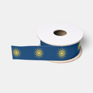 Patriottisch lint met vlag van Macedonië, Griekenl