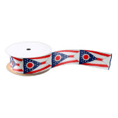 Patriottisch lint met vlag van Ohio State, Verenig (Spoel)