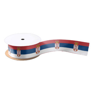 Patriottisch lint met vlag van Servië