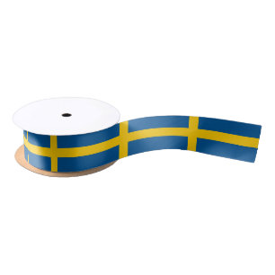 Patriottisch lint met vlag van Zweden