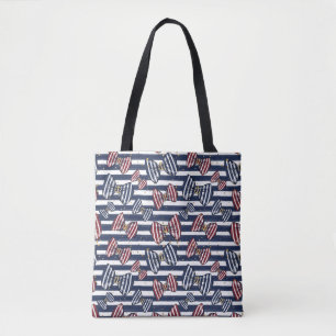 Patriottisch lintstreeppatroon draagtas