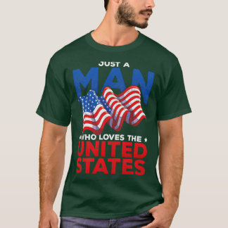 Patriottisch Man Proud America USA Lover American T-shirt