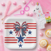 patriottisch matching paper-Bord Papieren Bordje (Feest)