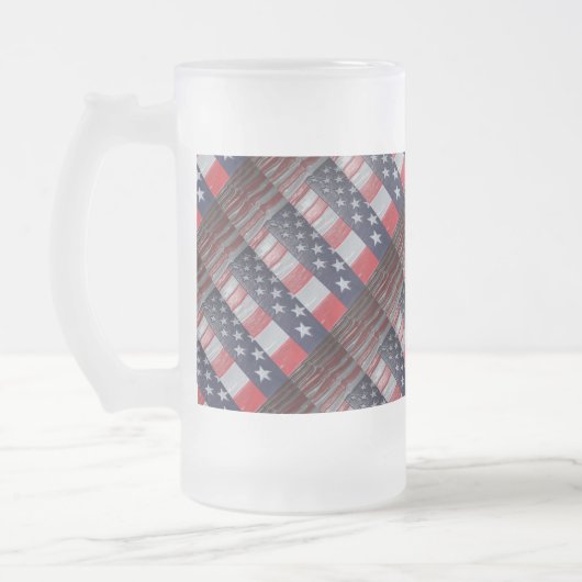 Patriottisch Matglas Bierpul (Links)