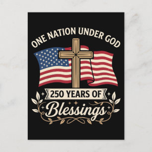 Patriottisch Meisje Houdt Ook Van Jezus En Amerika Feestdagenkaart